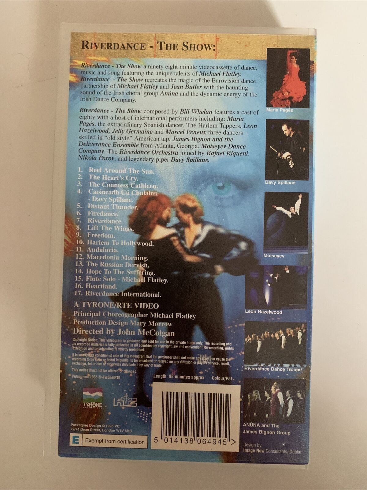 RIVERDANCE The Show - Michael Flatley VHS PAL 1995