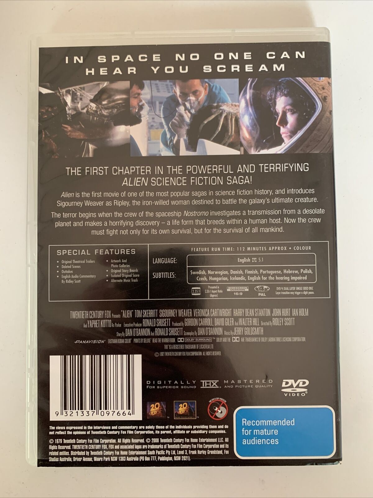 Alien & Aliens 1 & 2 (DVD, 1979 & 1986) Sigourney Weaver, Michael Bien. Region 4