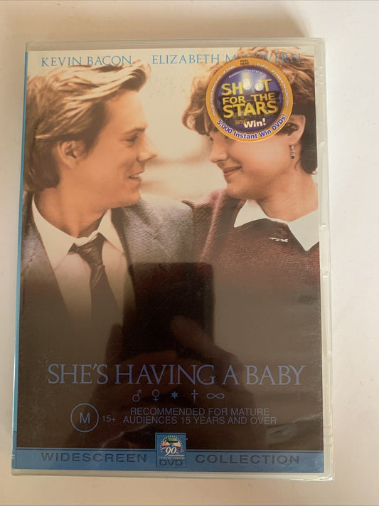 *New Sealed* She's Having A Baby (DVD, 1988) Kevin Bacon. Region 4