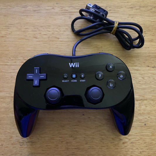 Genuine Official Nintendo Wii Black Classic Controller Pro RVL-005