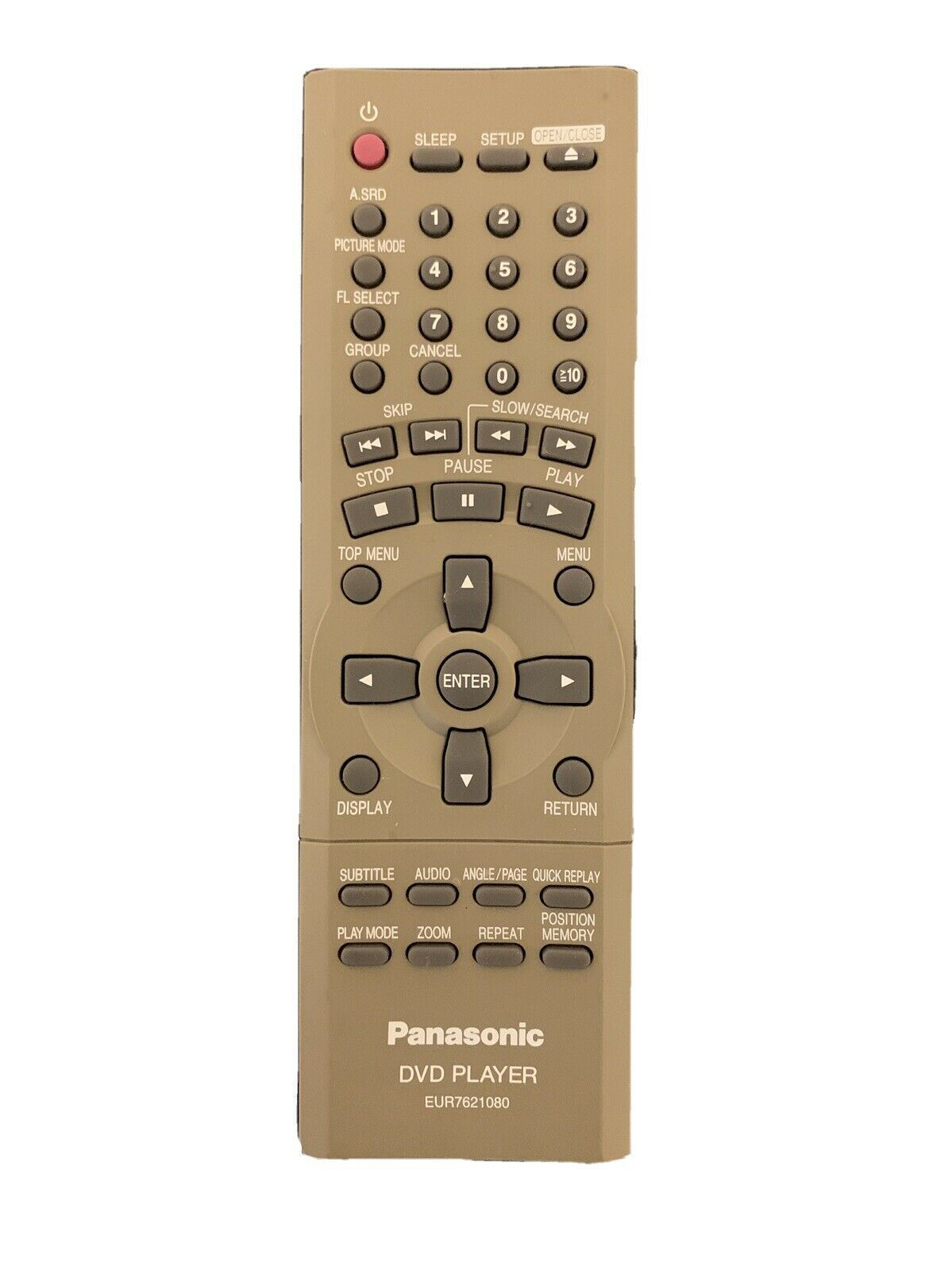 Genuine Panasonic DVD Remote Control EUR7621080