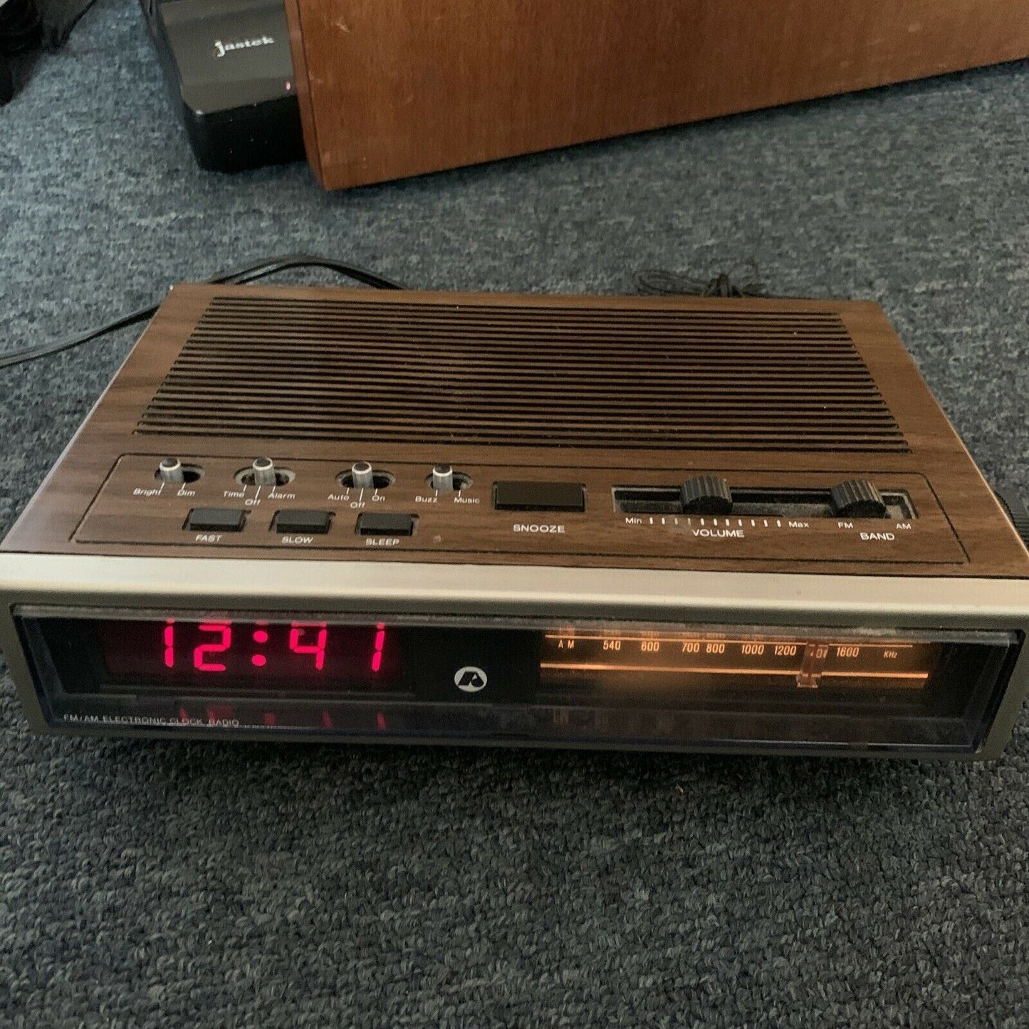 Vintage Audiosonic Electronic Clock Radio 1982 *Working But Very Low Volume*