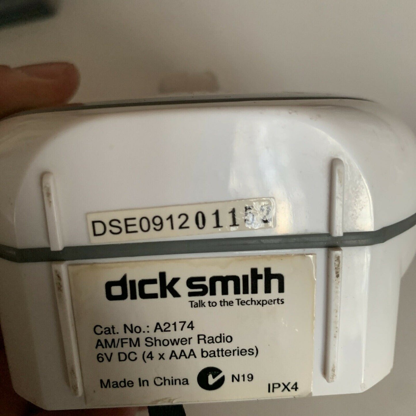 Dick Smith Portable AM/FM Shower Radio A2174 Tested & Working