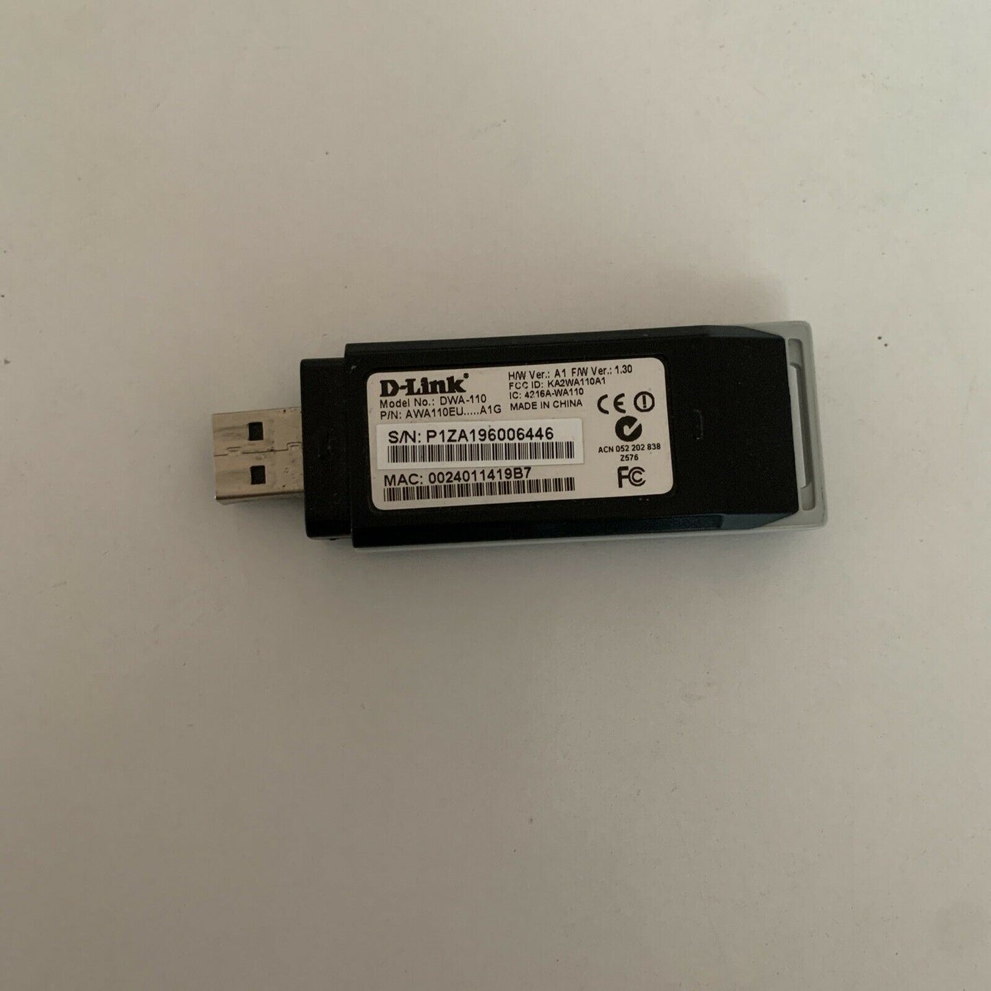 D-Link DWA-110 USB WiFi Wireless Network Adapter