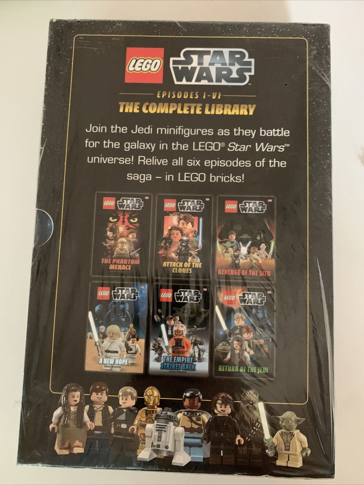 *New Sealed* LEGO Star Wars Episodes I-VI The Complete Library 6 Book Box Set