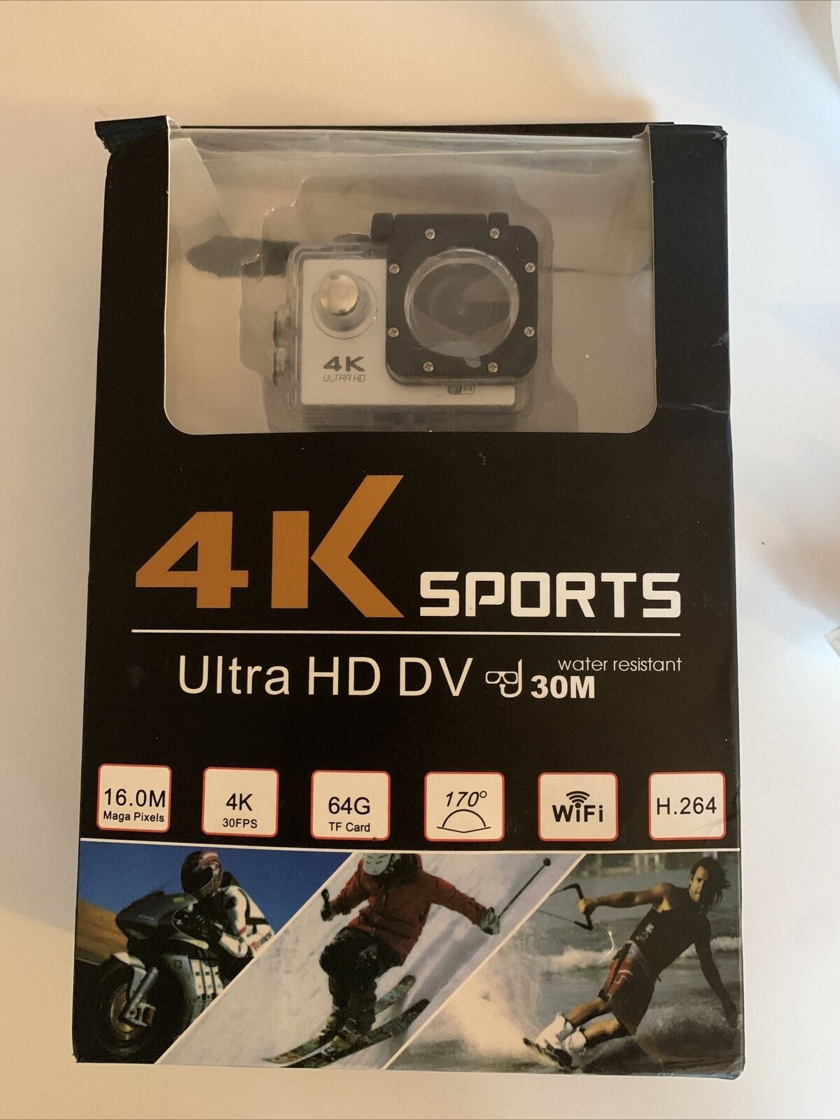 4K Sports Ultra HD DV WiFi Action Camera 30m Water Resistant 16MP