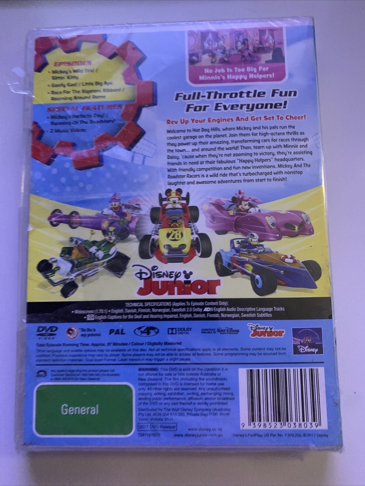 *New Sealed* Disney Mickey And The Roadster Racers (DVD) Region 4