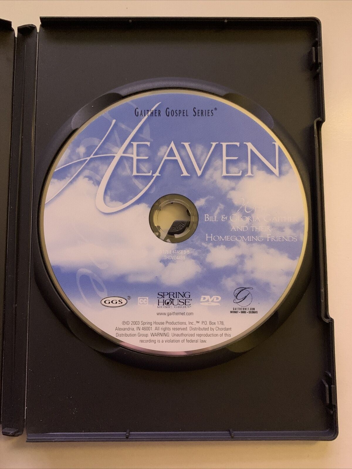 Heaven With Bill & Gloria Gaither and Their Homecoming Friends (DVD) All Regions