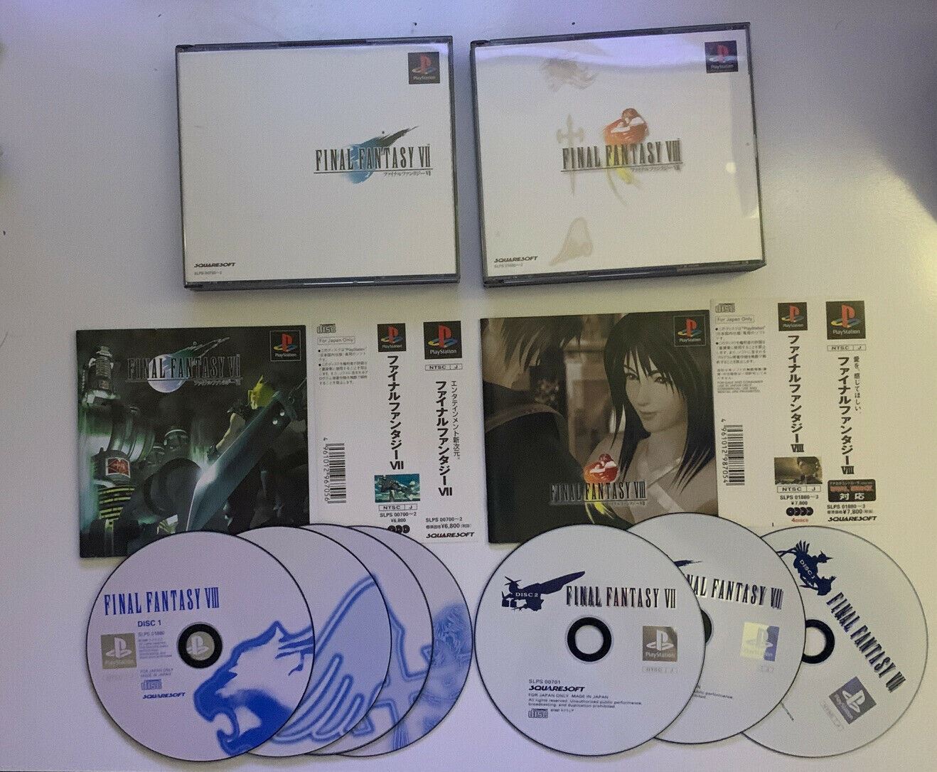 Final Fantasy 7,8 Collection - Playstation PS1 NTSC-J Japan Square RPG Game