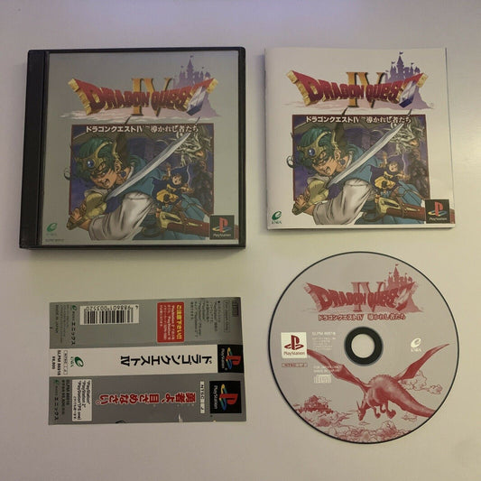 Dragon Quest IV 4 - PlayStation PS1 NTSC-J Japan J-RPG Game