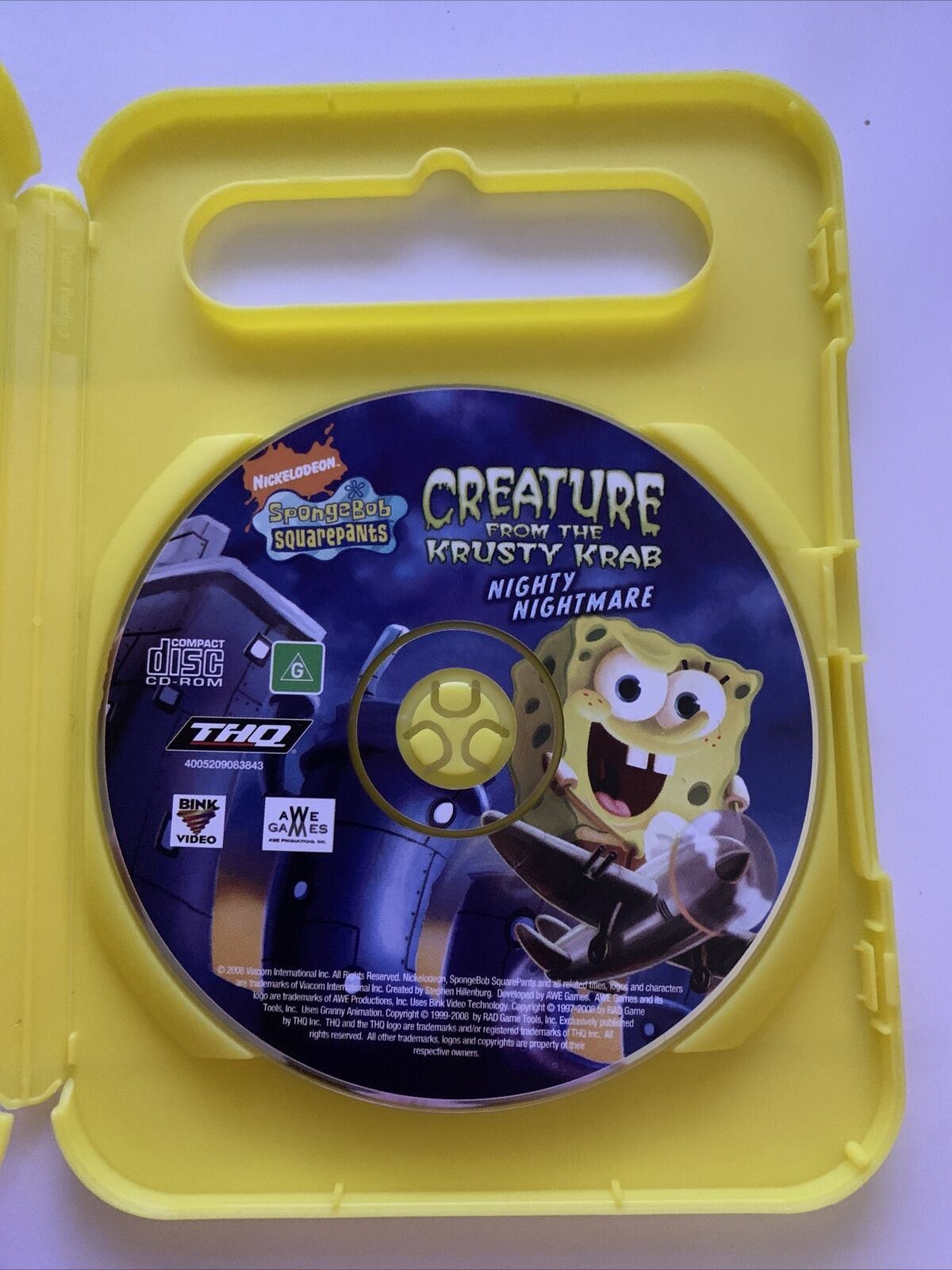 SpongeBob SquarePants: Creature from thr Krusty Krab - PC CD-ROM Windows Game