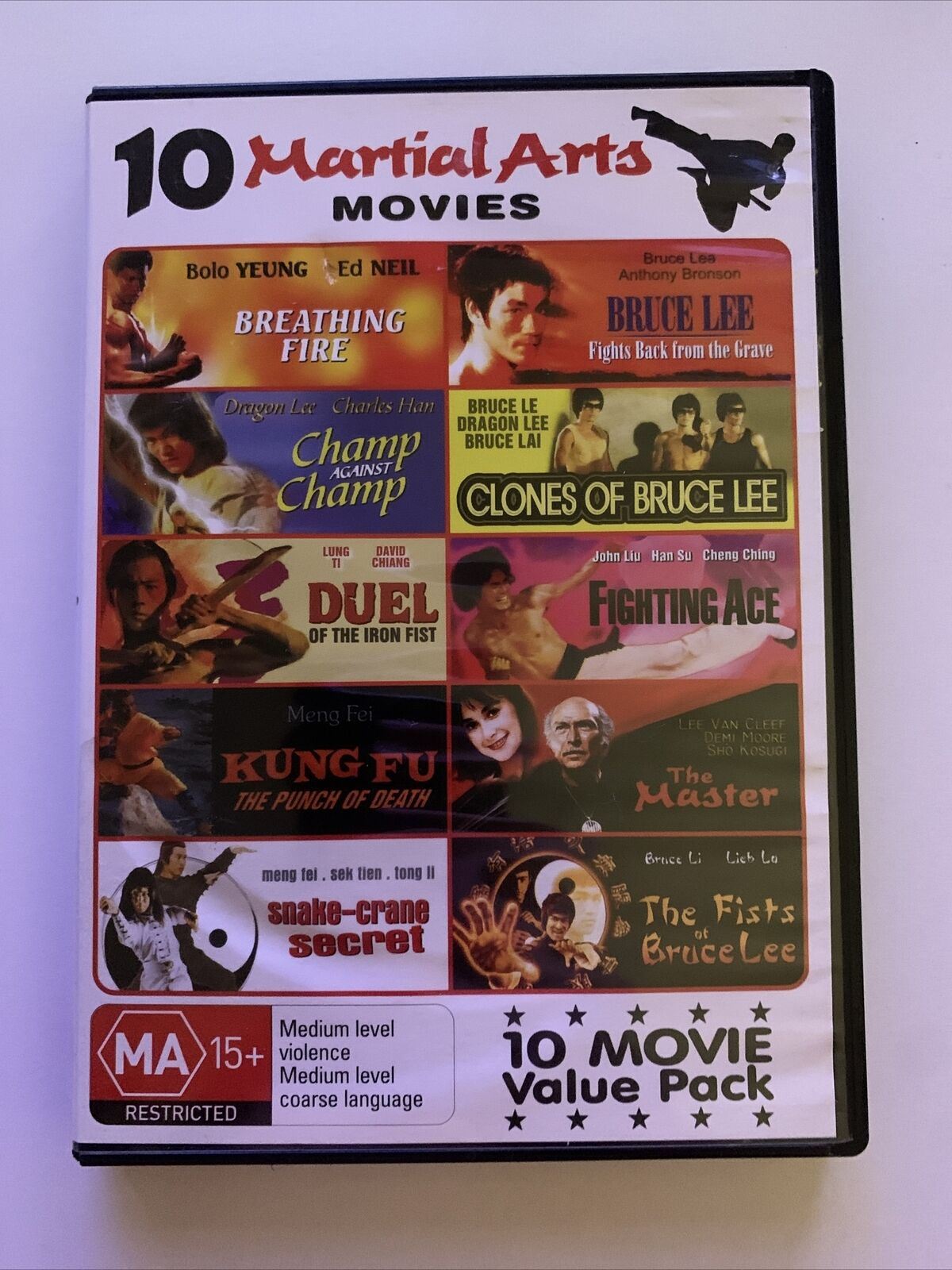 10 Martial Arts Movies - Bruce Lee (DVD) All Regions