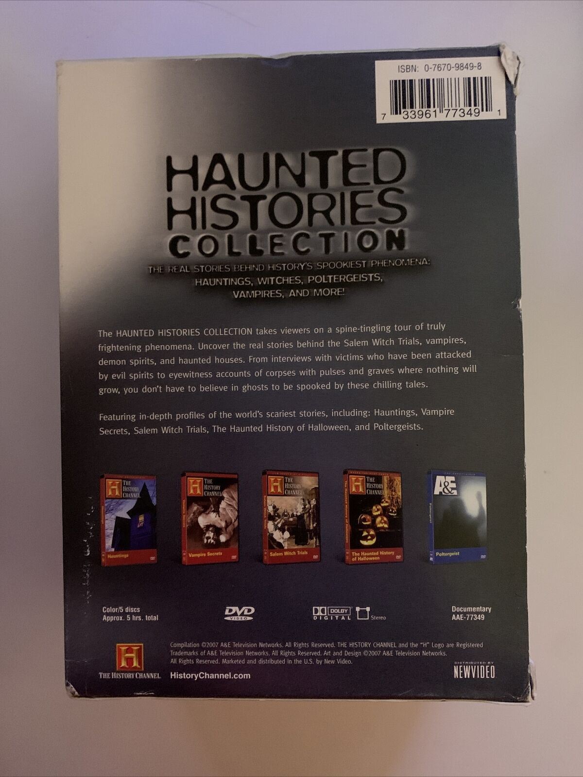 Haunted History Collection (DVD) Doco Witches, Poltergeists, Vampire All Regions