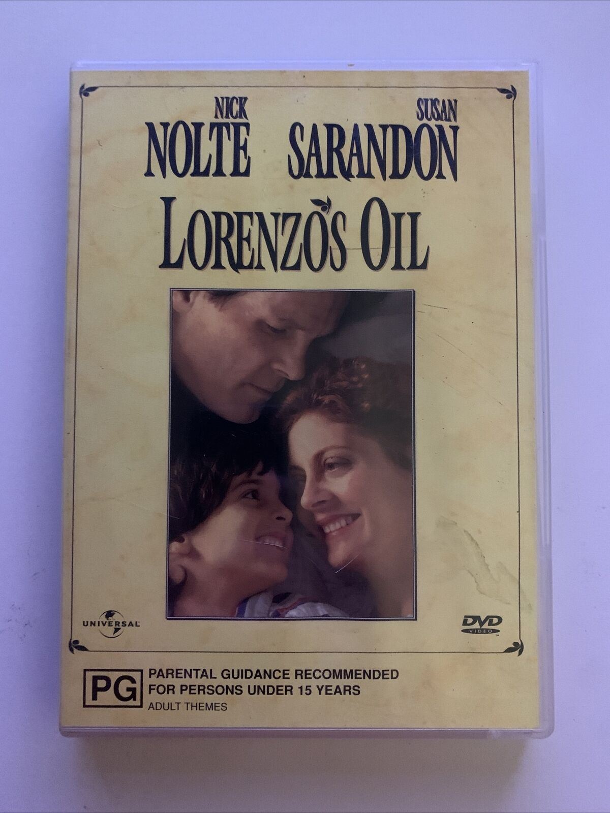 Lorenzo's Oil (DVD, 1992) Nick Nolte, Susan Sarandon, Peter Ustinov. Region 4&2