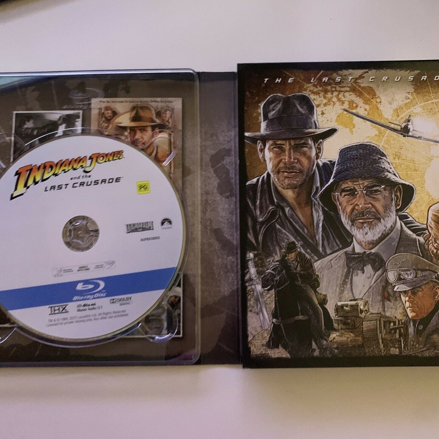 Indiana Jones - The Complete Adventures (Blu-ray, 2012, 5-Disc Set) w 35mm Film