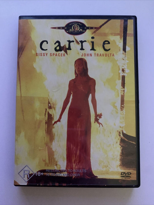 Carrie (DVD, 1976) Sissy Spacek, John Travolta, Piper Laurie. Region 4 & 2