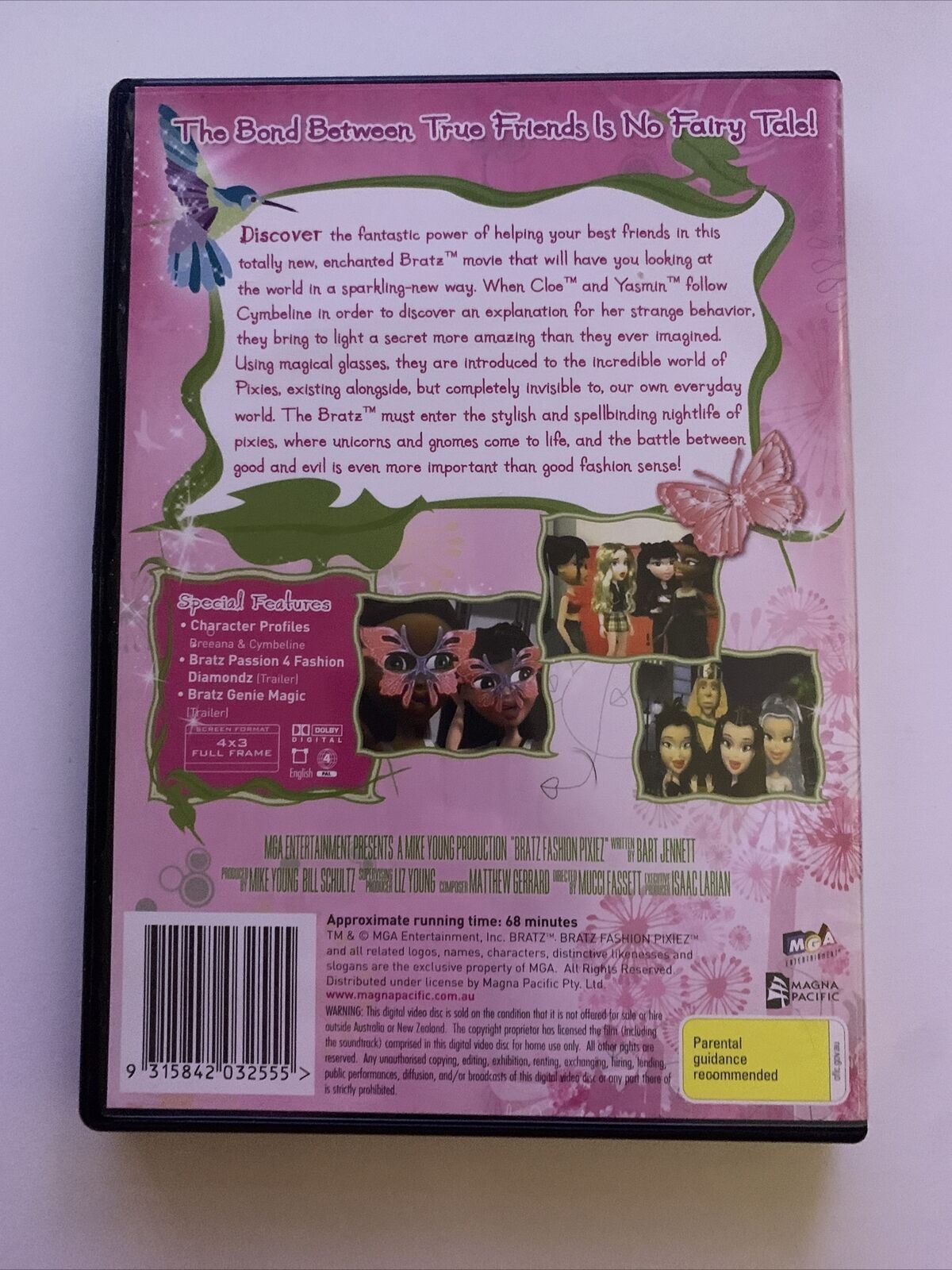 Bratz Fashion Pixiez (DVD, 2007) All Regions