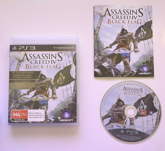 Assassins Creed IV 4 Black Flag (Sony PlayStation 3, 2013) PS3 Game