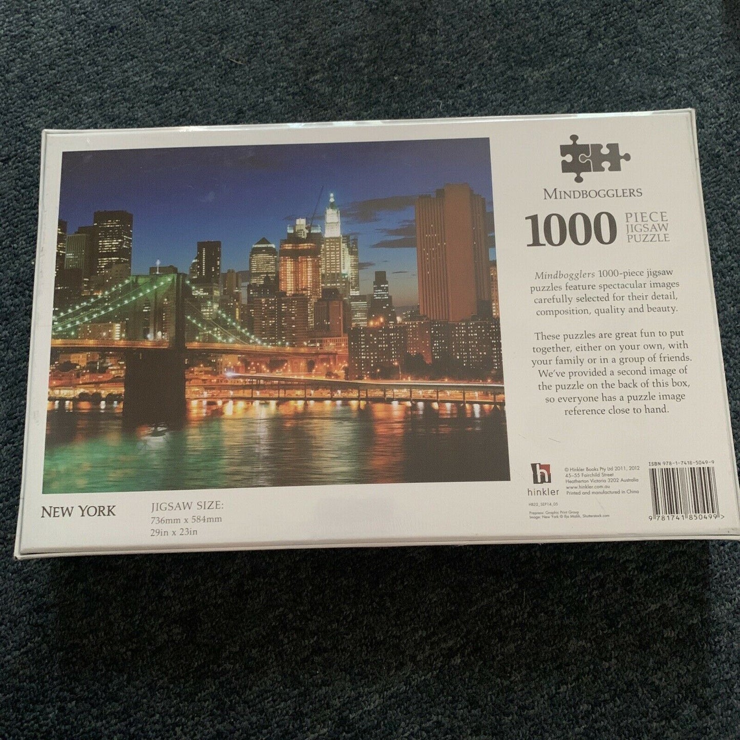 *New Sealed* 1000pc Jigsaw Puzzle - New York Skyline - Mindbogglers Puzzle