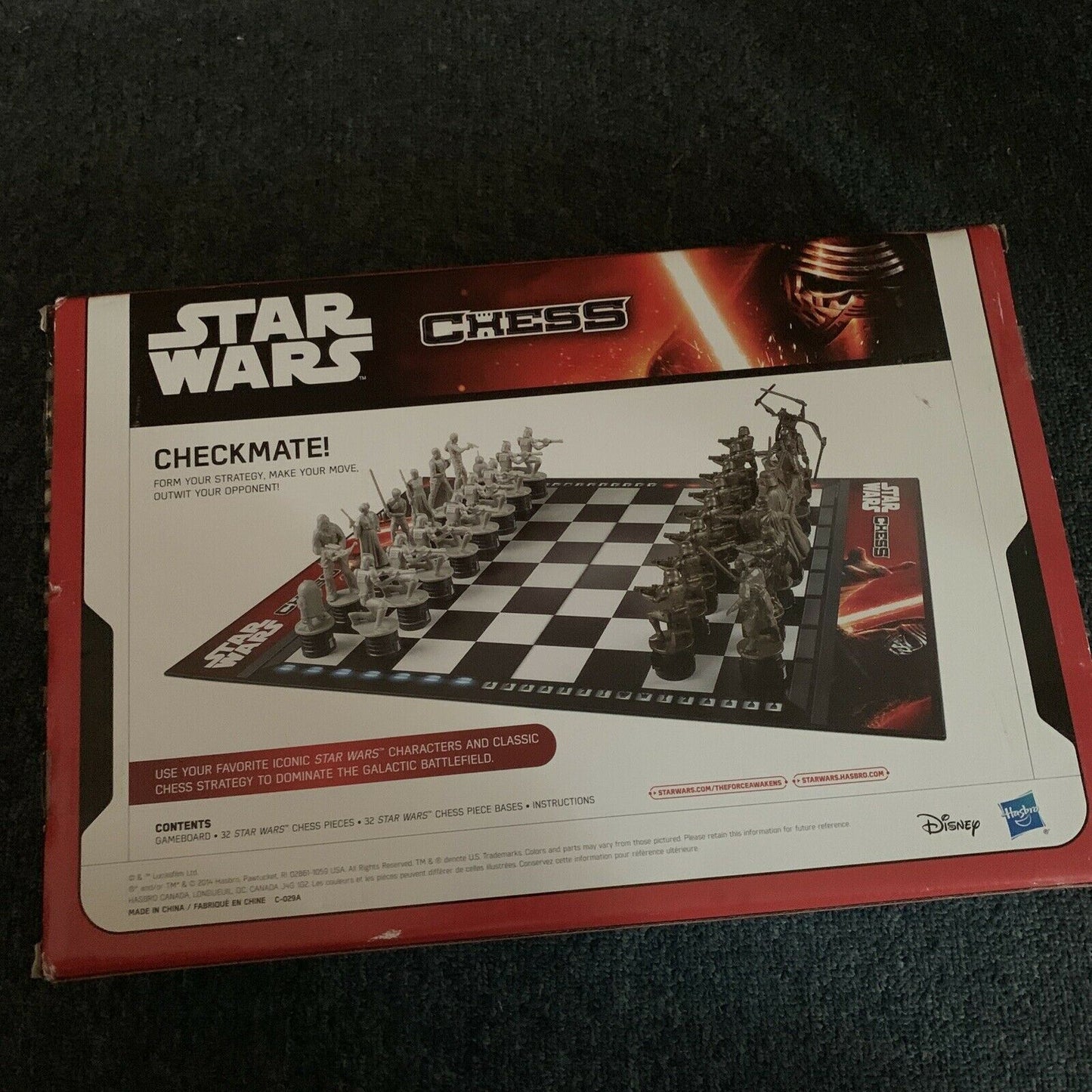 Star Wars Chess Set Complete Disney Hasbro 2014