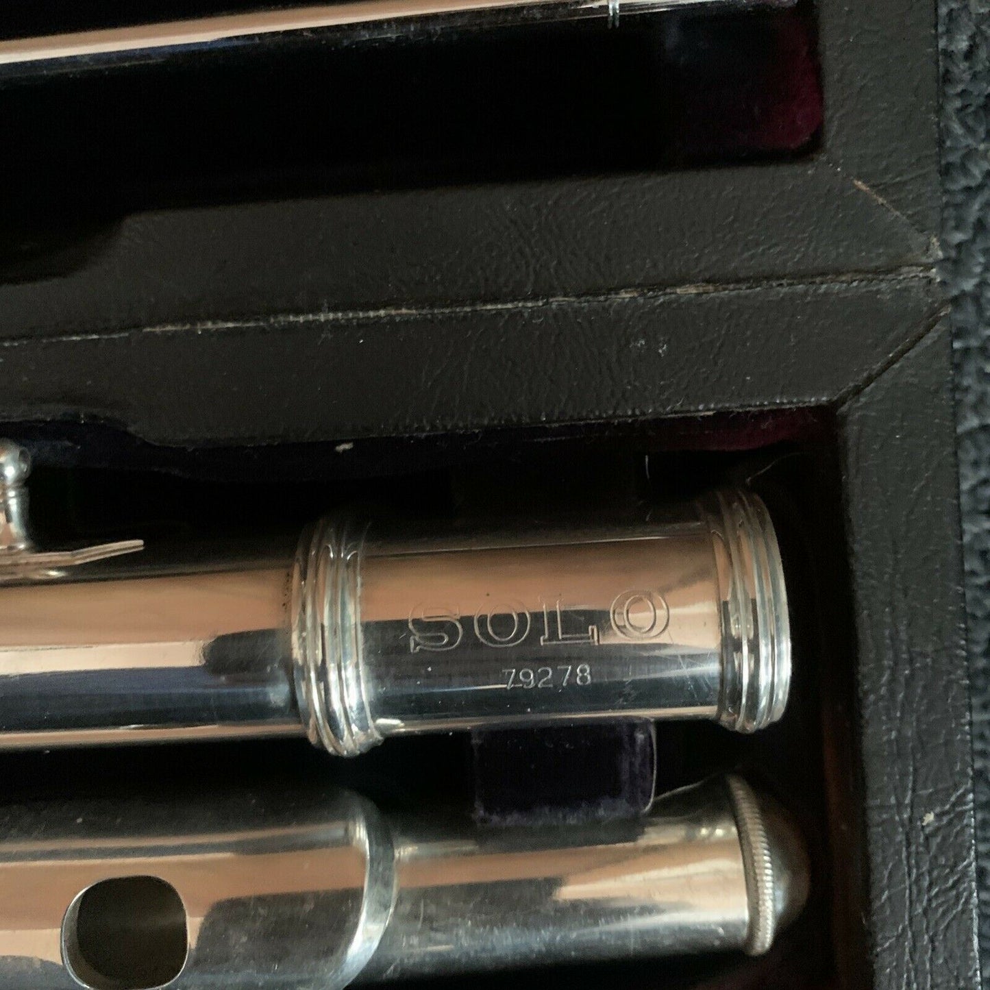 SOLO Silver Plated Flute Offset G with Case