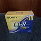 *New Sealed* SONY CD-R 700MB 1-48x, 10x