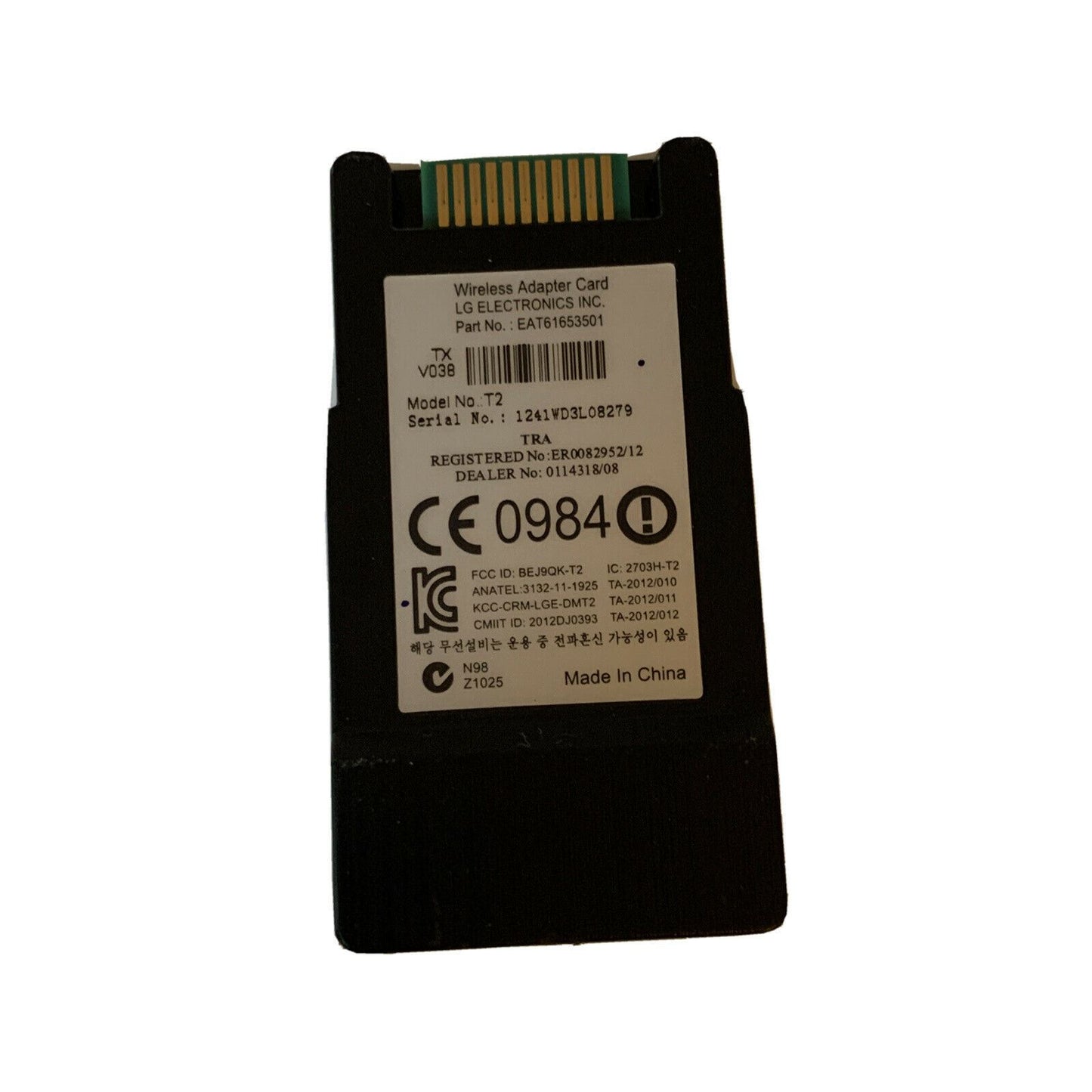 Genuine LG TX Wireless Adapter Card EAT61653501 MODEL: T2 T2-C TRA