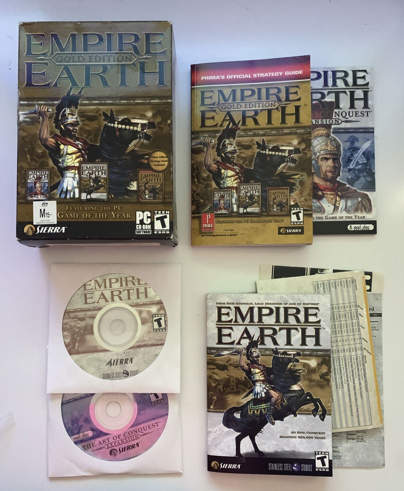 Empire Earth: Gold Edition - PC Windows Strategy Game with Strategy Book