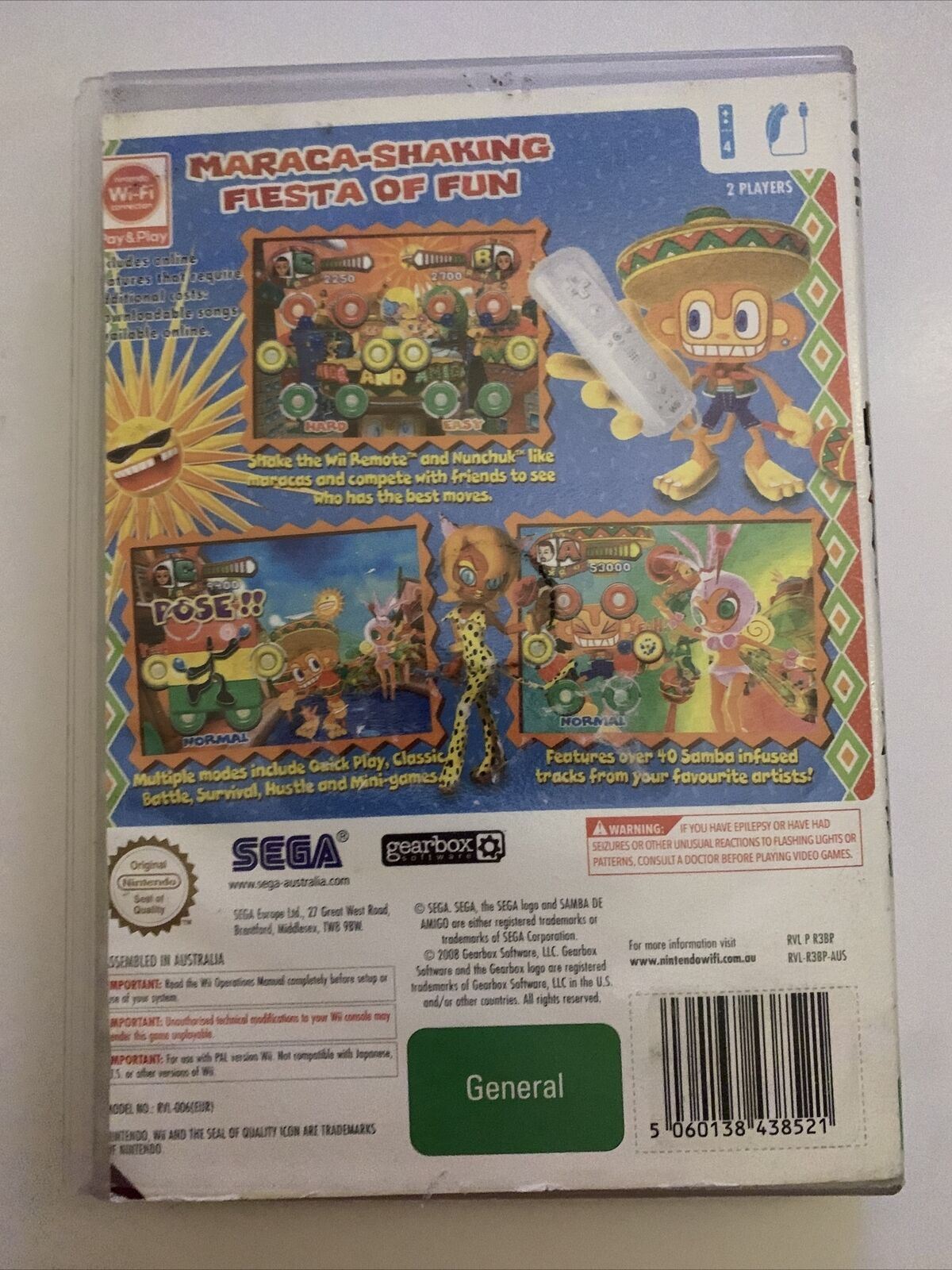 Samba De Amigo - Nintendo Wii PAL Game