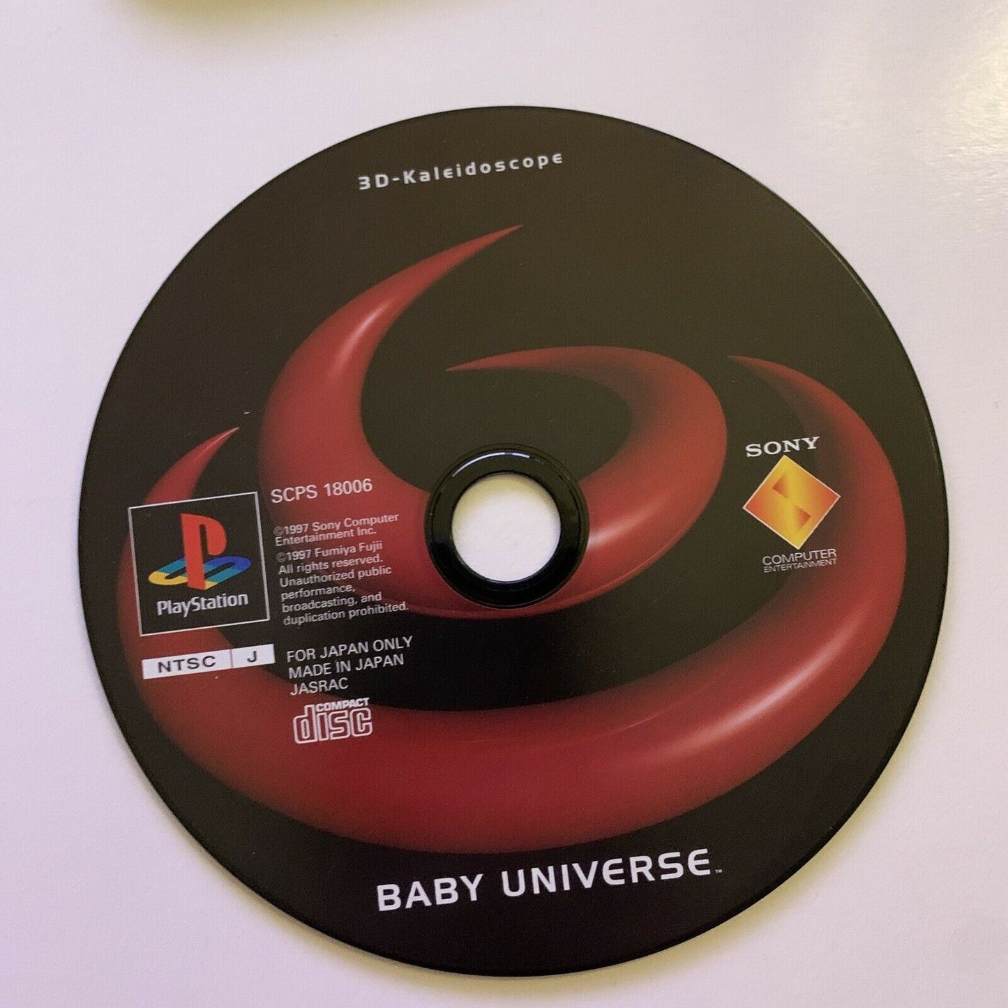 3D Kaleidoscope Baby Universe - PlayStation PS1 NTSC-J Japan Game Audio CD Visua