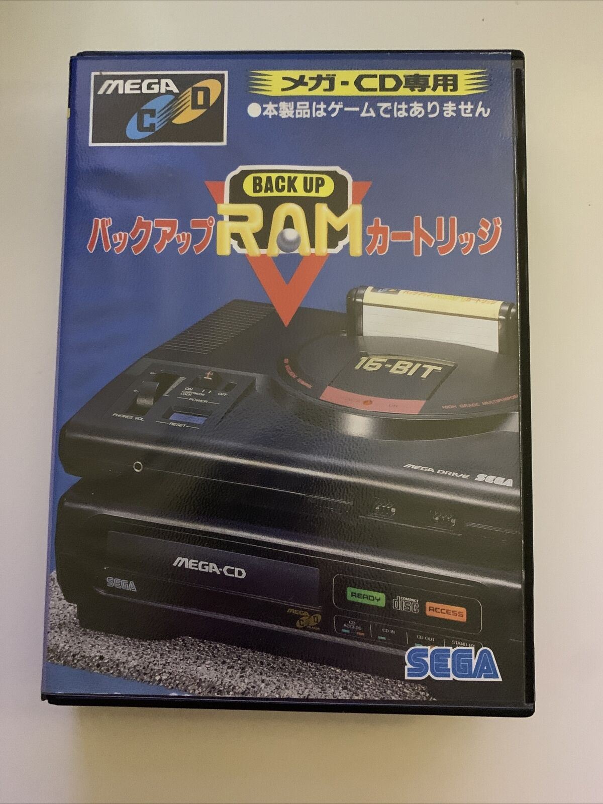 Official Sega Mega-CD Back-up RAM Cartridge Japan