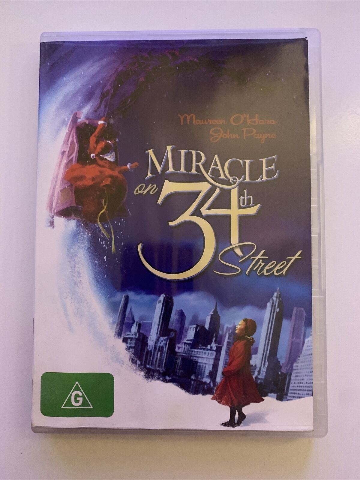 Miracle On 34th Street (DVD, 1947) Maureen O'Hara, John Payne. Region 4,2