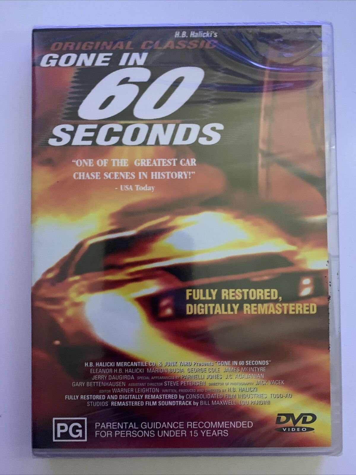 Gone In 60 Seconds (DVD, 1974) H.B. Halicki, Marion Busia. Region 4