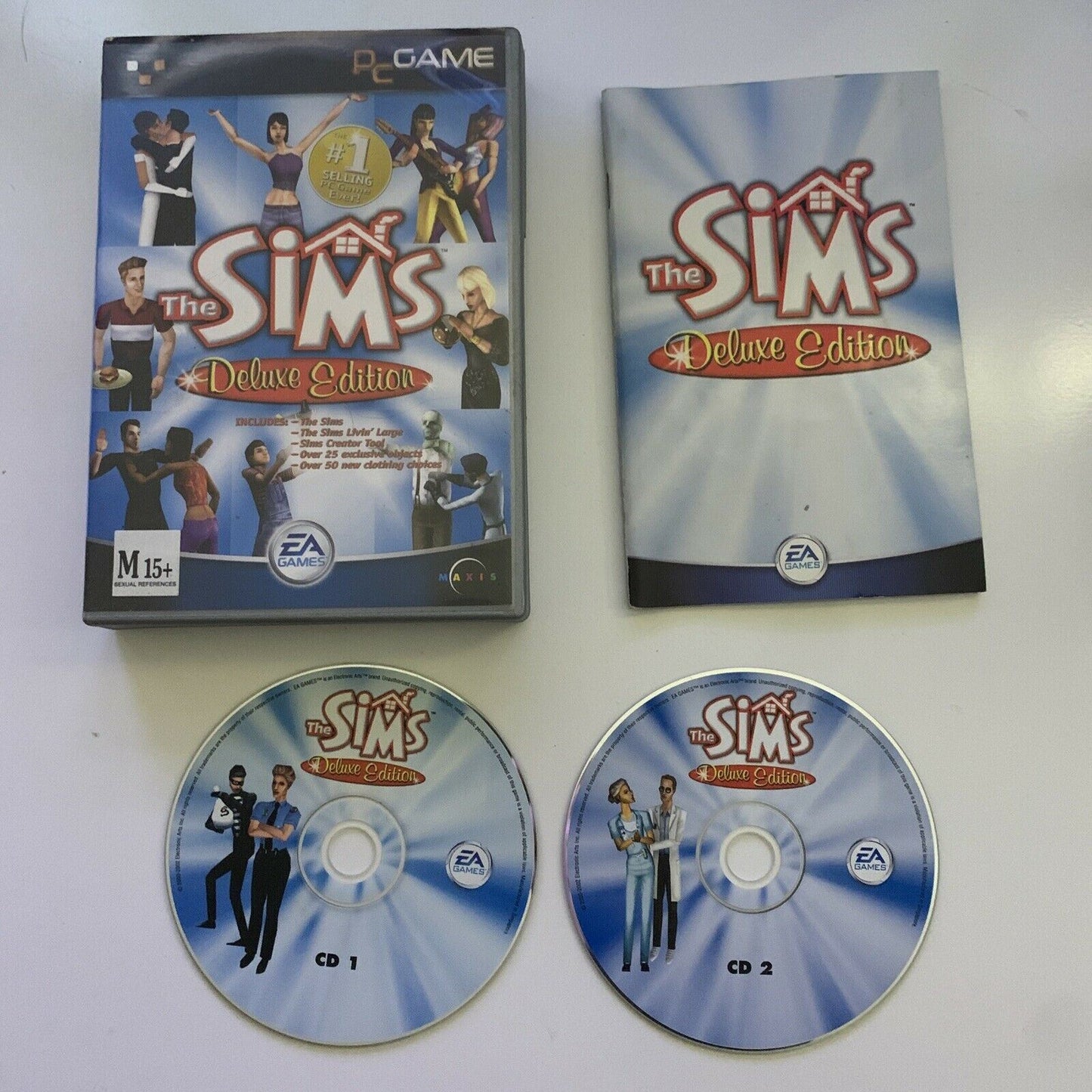 The Sims Deluxe Edition - PC Windows Game 2002 EA Games Complete With Manuals