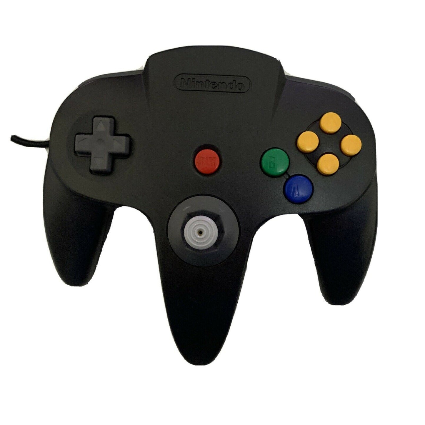 Official Nintendo 64 Controller Black - Clean & Sterilised, Joystick Firm v good