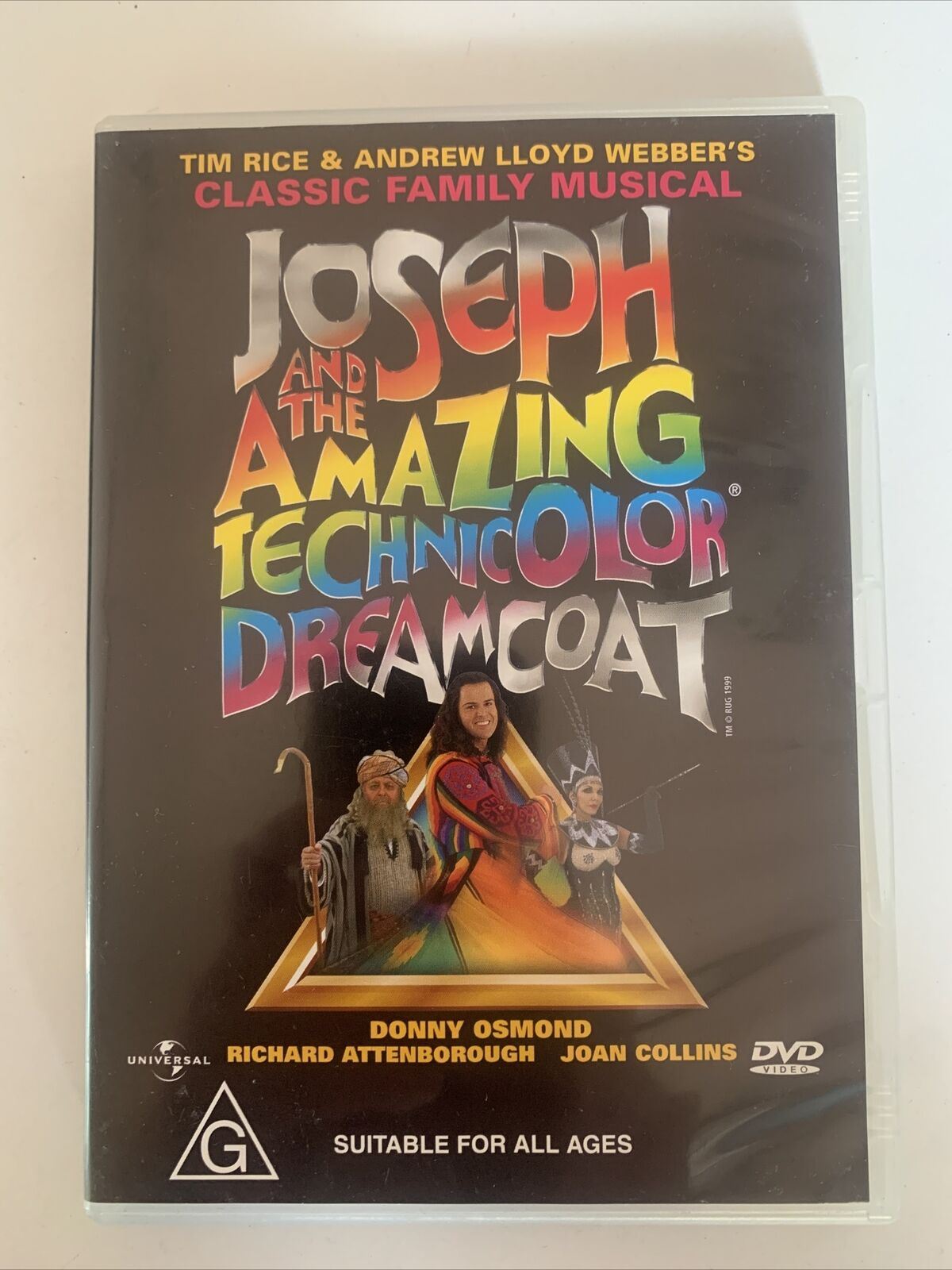 Joseph And The Amazing Technicolor Dreamcoat (DVD, 1999) Region 4&2