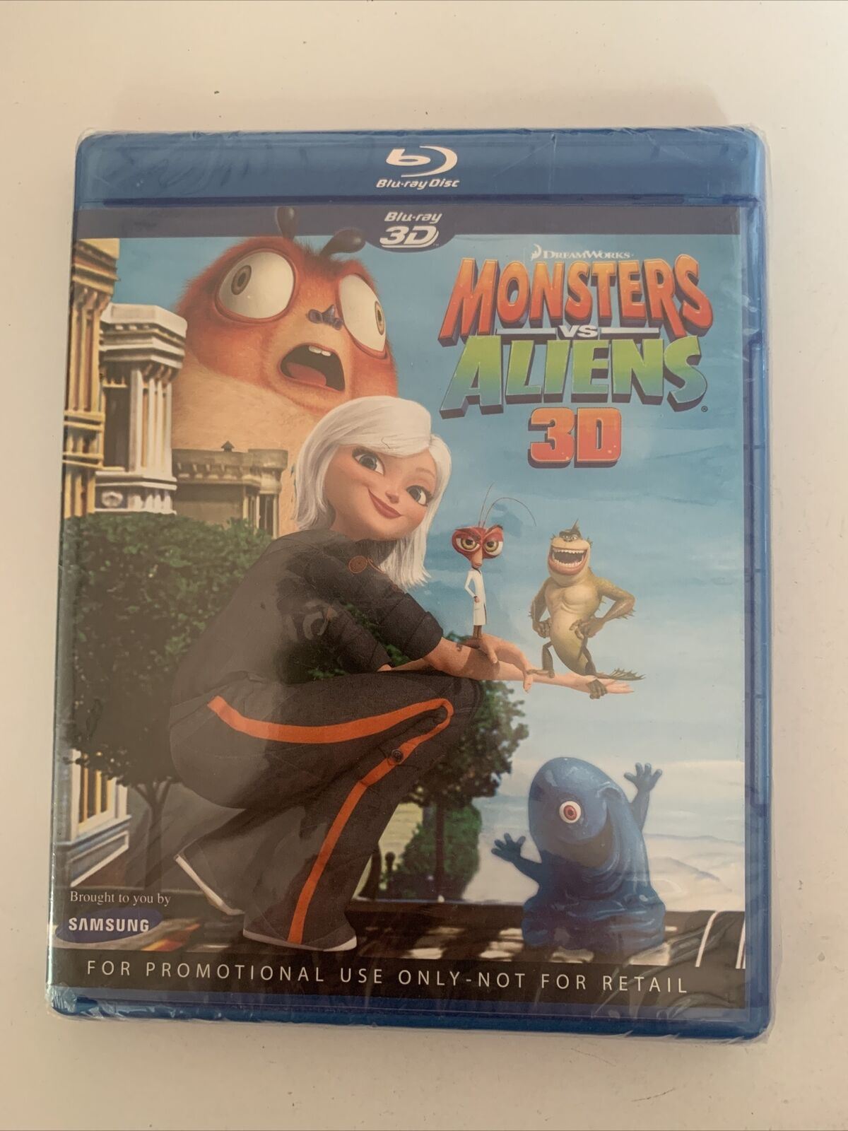 *New Sealed* Monsters Vs Aliens 3D (Blu-ray 3D, 2009) Reese Witherspoon