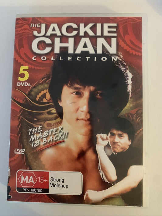 Jackie Chan Collection 5 DVD - Young Tiger, Fire Dragon , Eagle Shadow Fist...