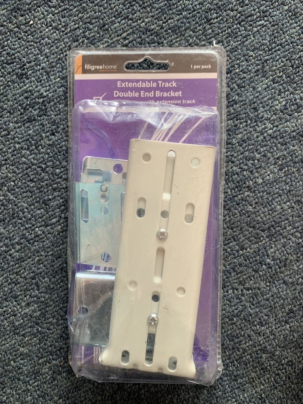 Filigree Home Extendable Track Double End Bracket