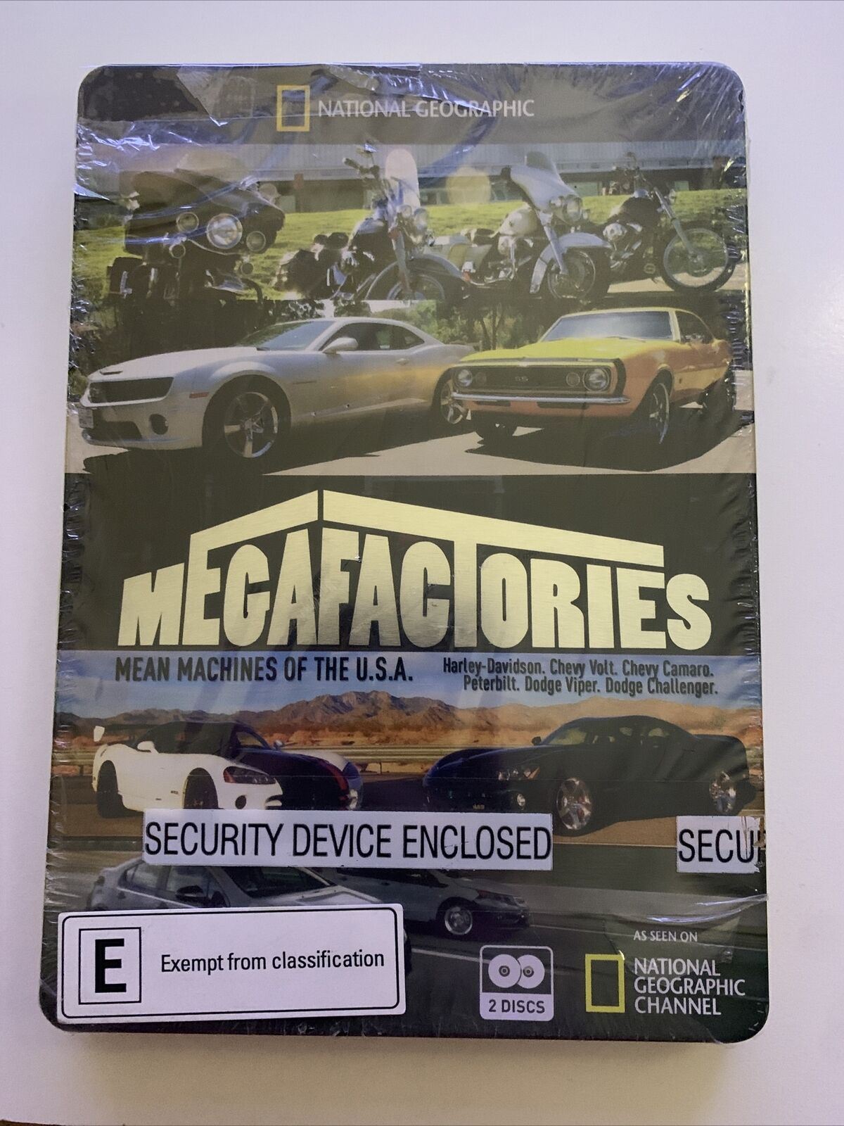 *New Sealed* Megafactories - Mean Machines Of The USA (DVD) Steel Case Edition