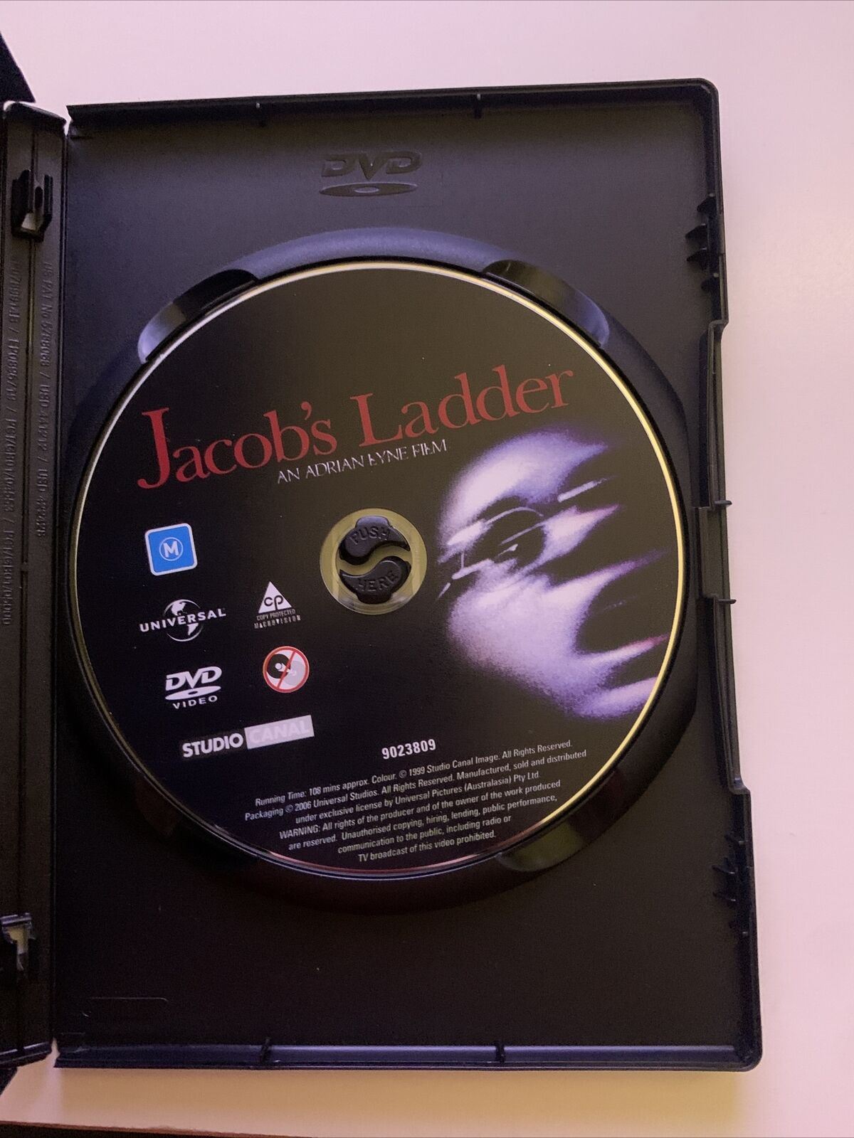 Jacob's Ladder (DVD, 1990) Tim Robbins, Elizabeth Peña, Danny Aiello. Region 4