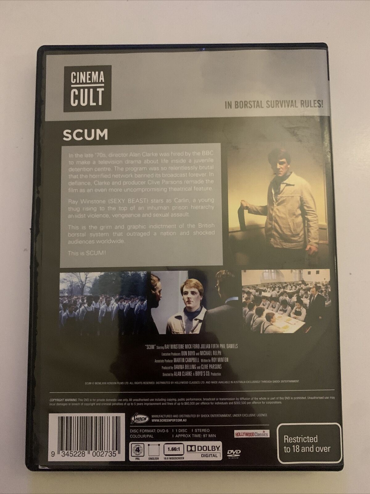 Scum (DVD, 1979) Ray Winstone, Mick Ford, Julian Firth. All Regions