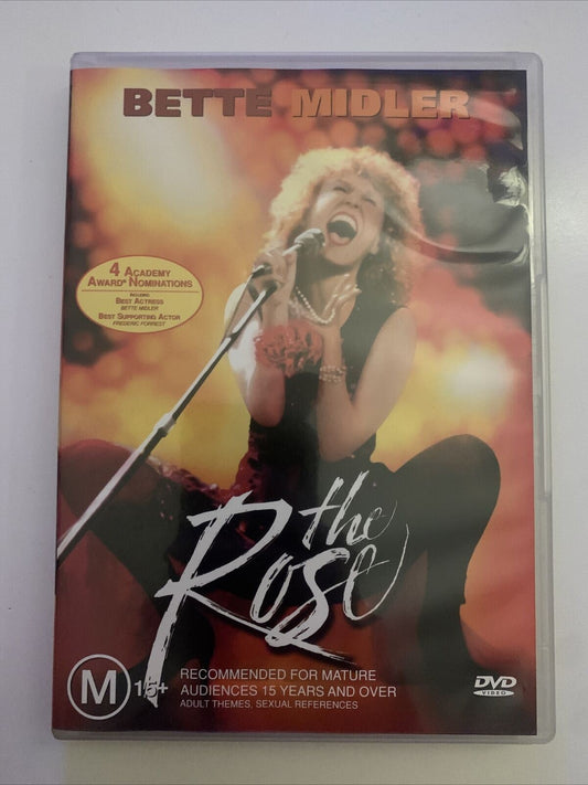 The Rose (DVD, 1979) Bette Midler, Alan Bates, Frederic Forrest. Region 4