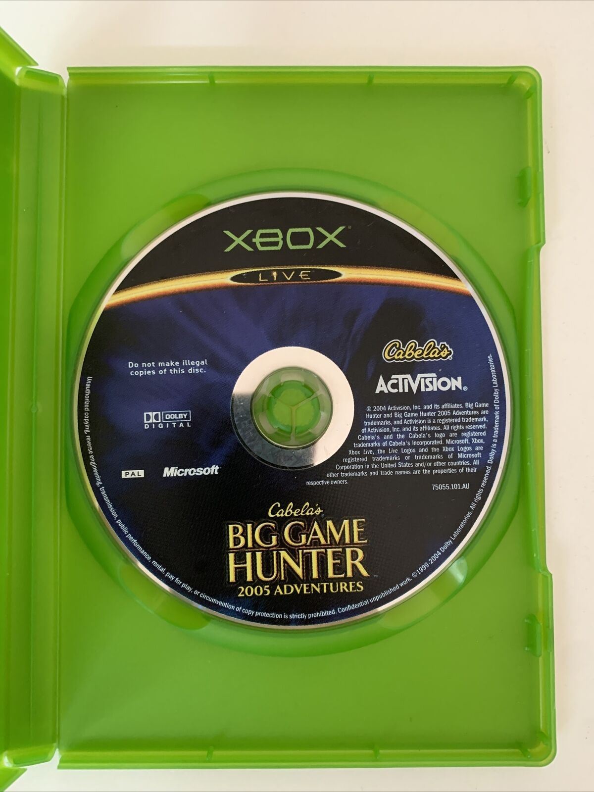 Cabela's Big Game Hunter 2005 Adventures - Microsoft Xbox Original PAL Game