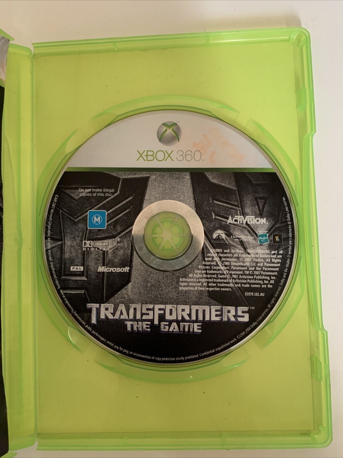 Transformers The Game - Microsoft Xbox 360 PAL Game