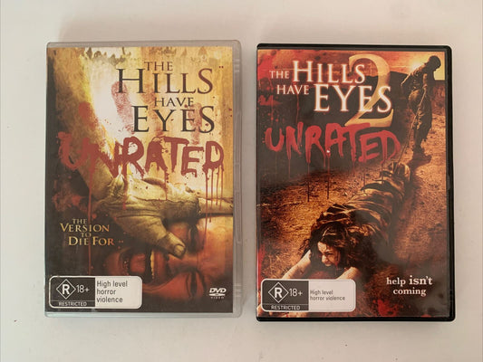 The Hills Have Eyes 1 & 2 - Unrated Edition (DVD, 2006) Region 4