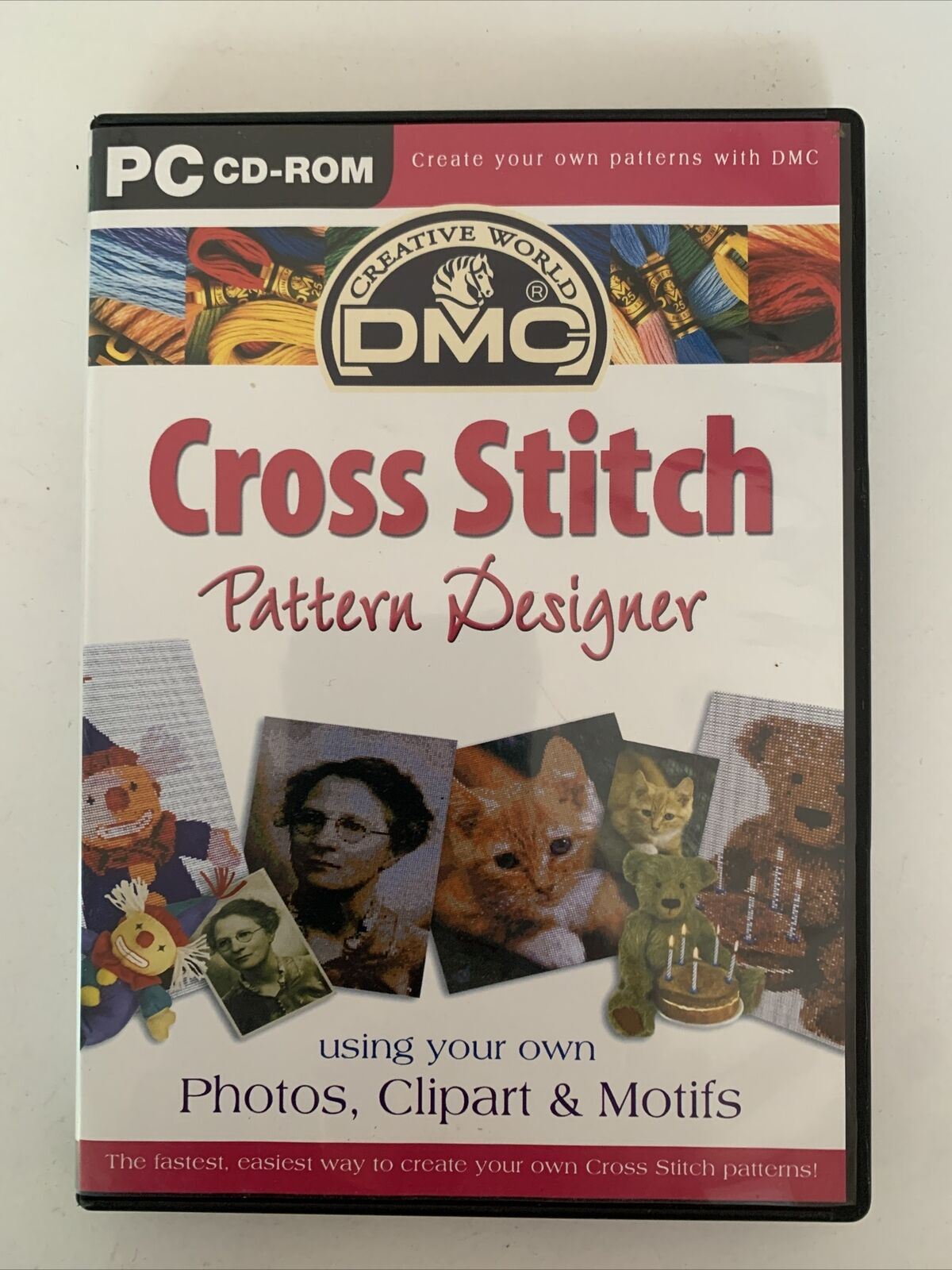 DMC Cross Stitch Pattern Designer - PC Windows CD-ROM – Retro Unit