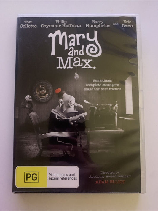 Mary And Max (DVD, 2009) Toni Collette, Eric Bana, Philip Seymour Hoffman. Reg 4