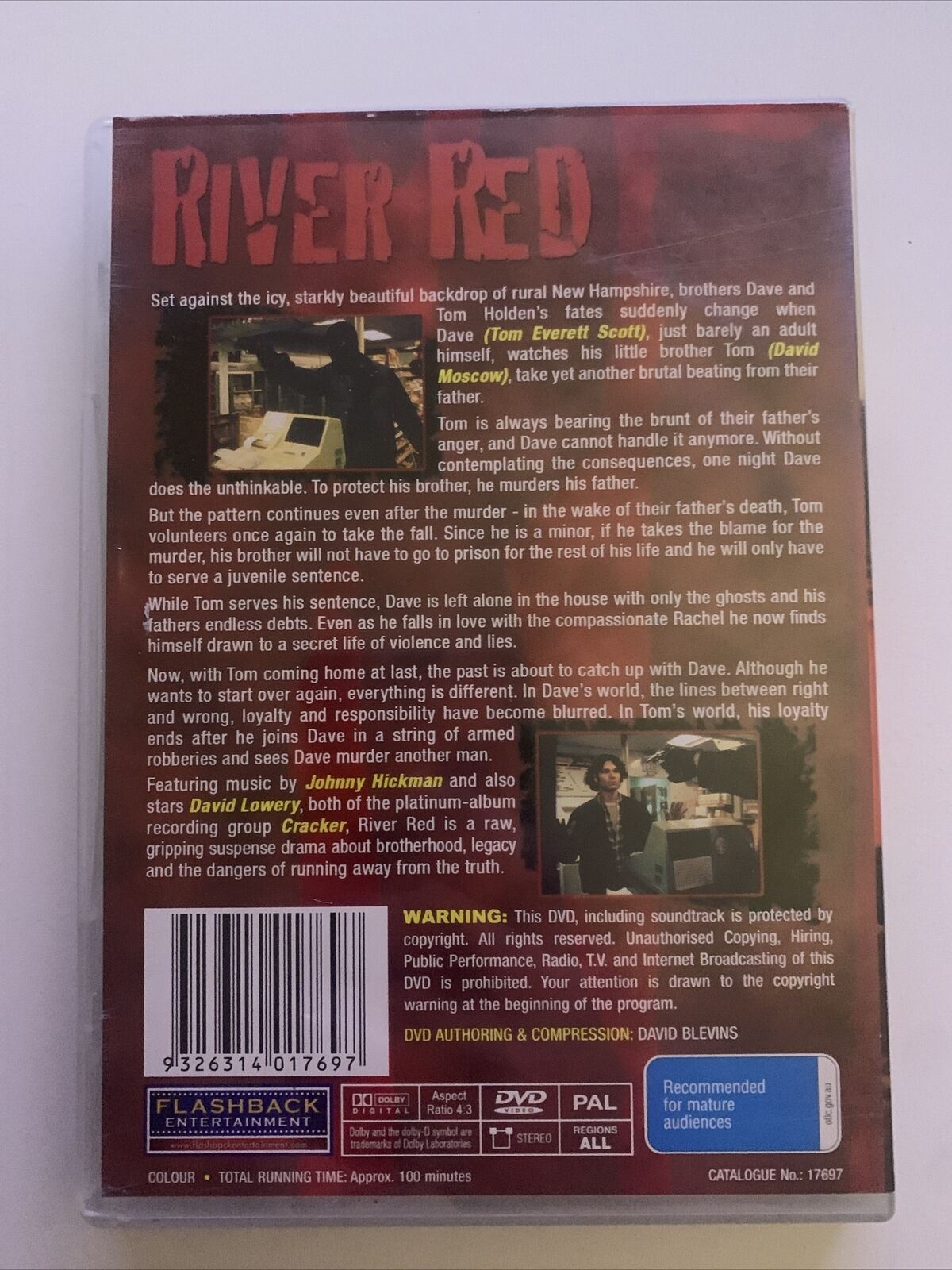 River Red (DVD, 1998) Tom Everett Scott, David Moscow, Cara Buono