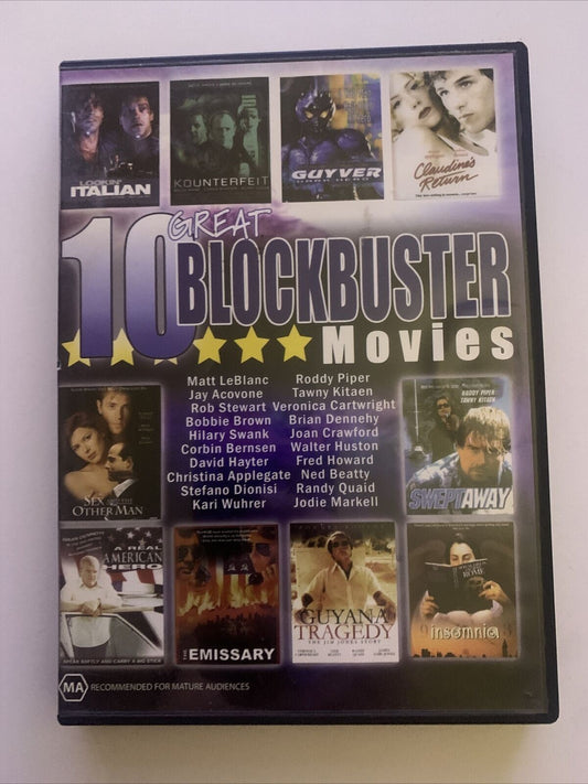 10 Great Blockbuster Movies (DVD, 4-Disc Set)  All Regions